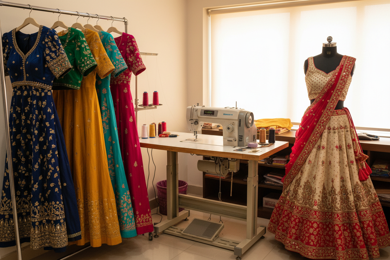 Sewing Machine and Finished Garments